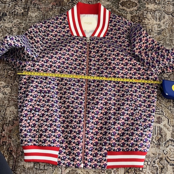 Maje Bomber Jacket Women's Size 38 ( Medium) - Picture 7 of 12